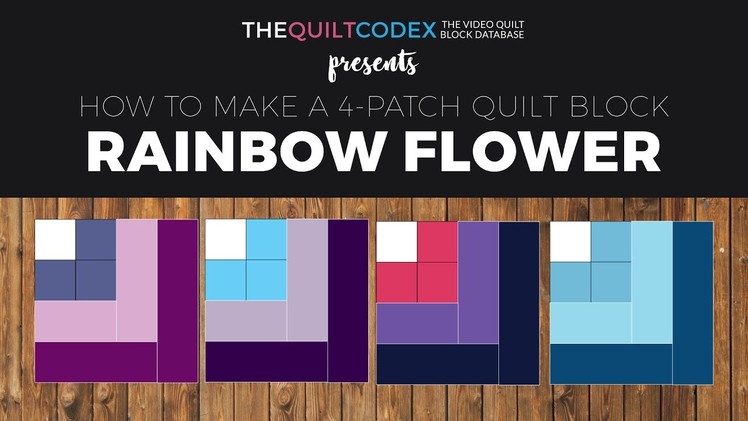 Rainbow Flower Quilt Block Tutorial