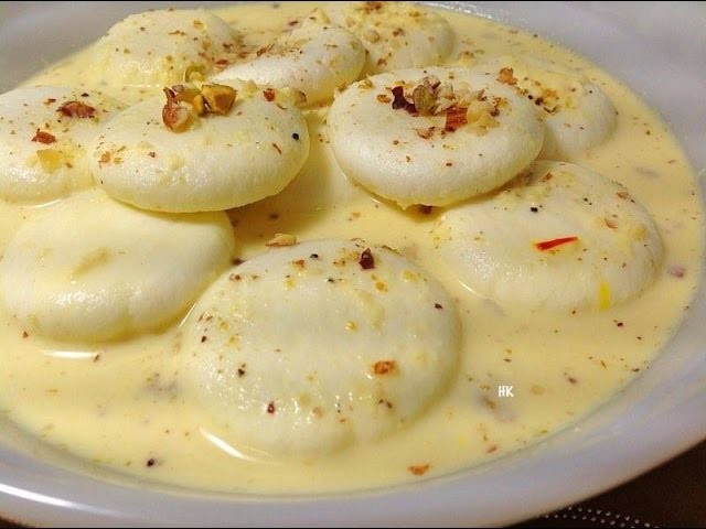 Rasmalai Recipe Video Rasmalai Recipe with Paneer.Cottage cheese by (HUMA IN THE KITCHEN)