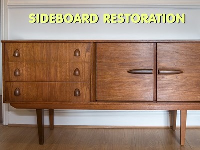 Restoring And Repairing A Mid Century Modern Style Sideboard
