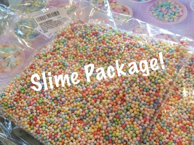 Slime Package! Rainbow Foam Beads!