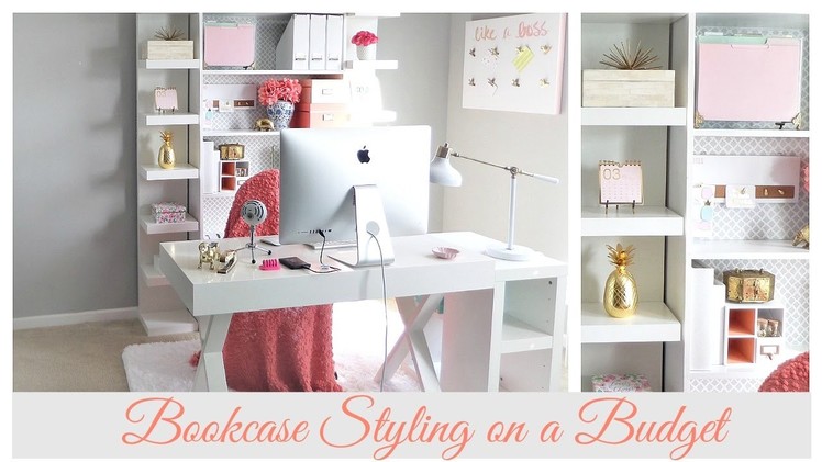 SPRING HOME ORGANIZATION | Home Office Bookcase Styling