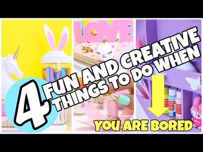 4 EASY and FUN Things to do When you are Bored Using stuff you already have.
