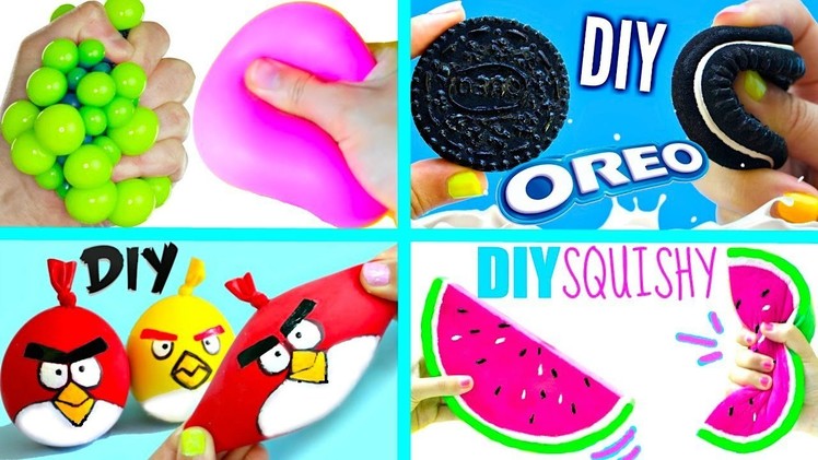 5 DIY STRESS BALLS, SQUISHIES & SLIME | Oddly Satisfying Compilation 2017