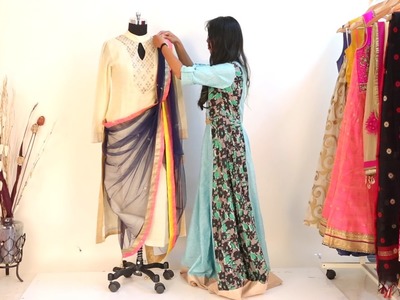 5 New ways to Restyle your Dupatta with an Outfit