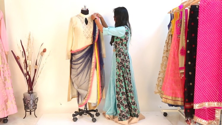 5 New ways to Restyle your Dupatta with an Outfit