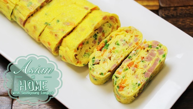 Asian at Home | Korean Egg Roll.Rolled Omelet