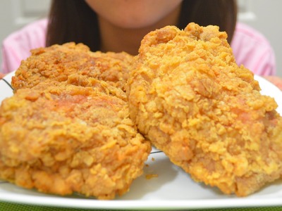 ASMR: Fried Chicken ^_^ Cooking & Eating Sounds