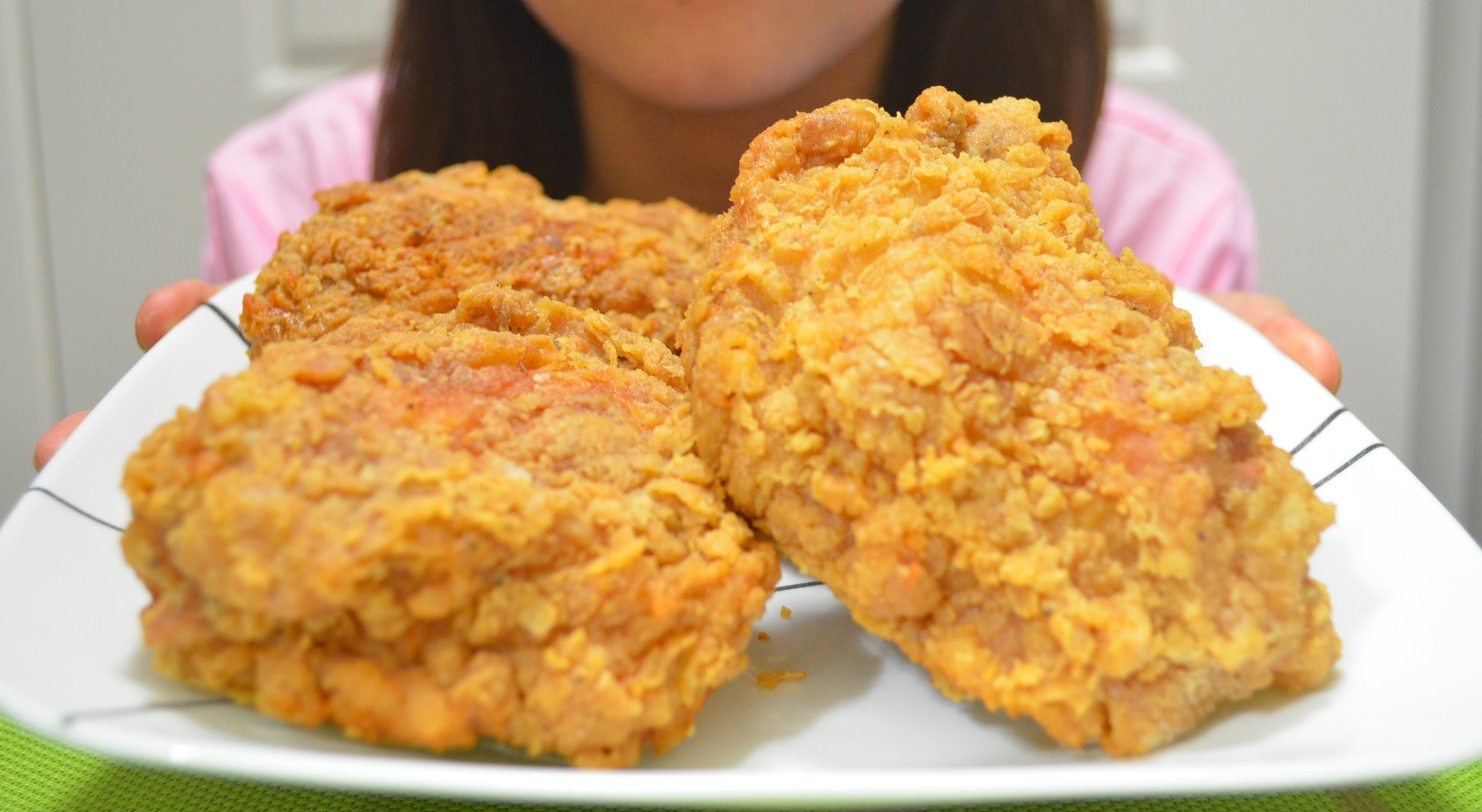 ASMR: Fried Chicken ^_^ Cooking & Eating Sounds