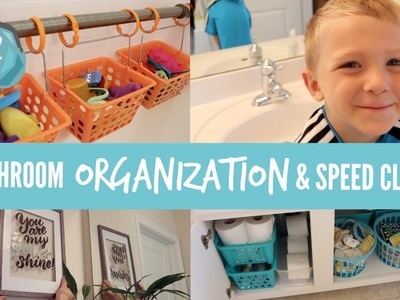 Bathroom Organization & Speed Cleaning ???? Tips for KIDS' BATHROOMS!
