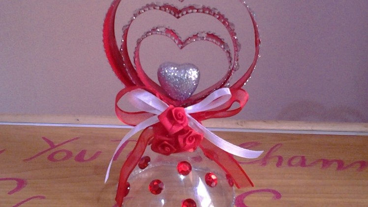 Best Out Of Waste Plastic Pretty Heart Showpiece