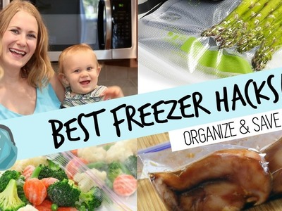 BEST way to freeze food & organize your deep freezer!