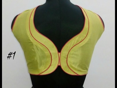 Blouse neck designs cutting and stitching.Blouse Designs