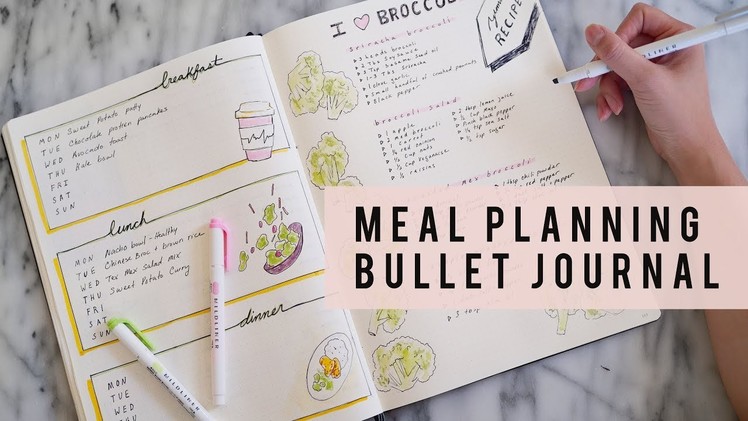 Bullet Journal Set Up | How To Meal Plan | ANN LE
