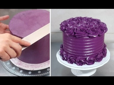 BUTTERCREAM ROSE SWIRL CAKE - Piping Ideas by CakesStepbyStep