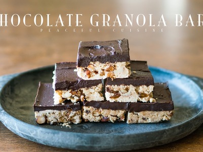 Chocolate Granola Bars (vegan) ☆ チョコレートグラノーラバーの作り方