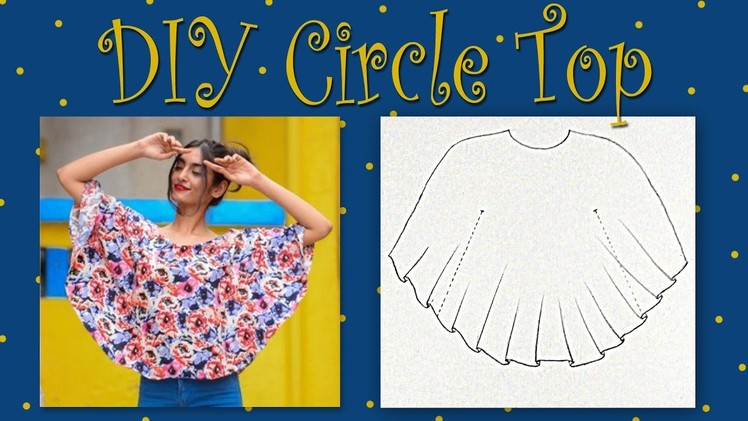 Circle Top Cutting & Stitching | Circle Top with Cut Out Sleeve | # DIYDesignerTop