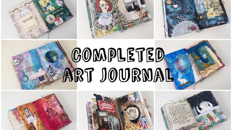 Completed Art Journal Flip Through