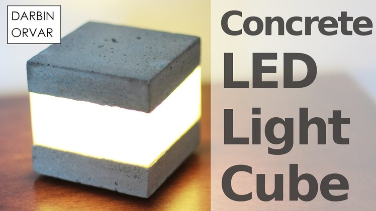 Concrete LED Light Cube