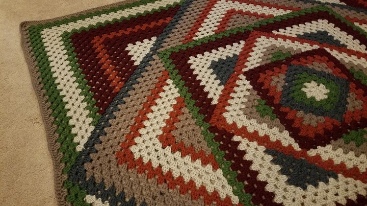 Crocheted Kaleidoscope Granny Square Tutorial