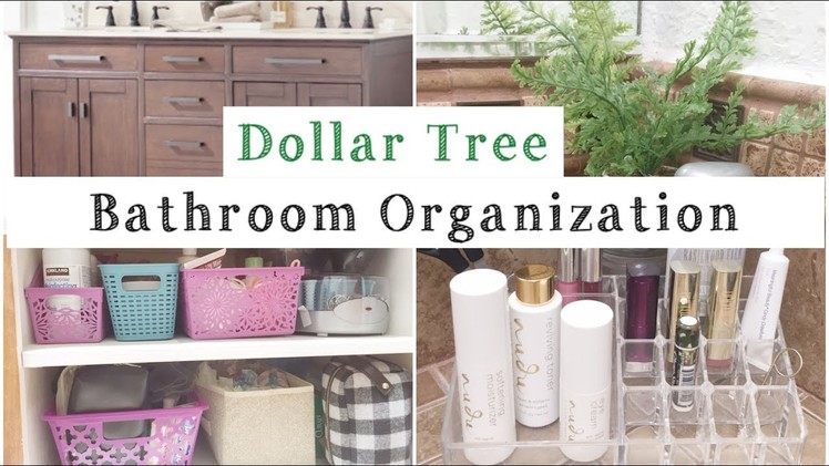 Dollar Tree Bathroom Organization | Organize With Me! | momma from scratch