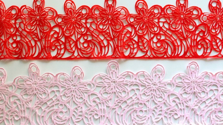 Easy Edible Sugar Lace from Scratch