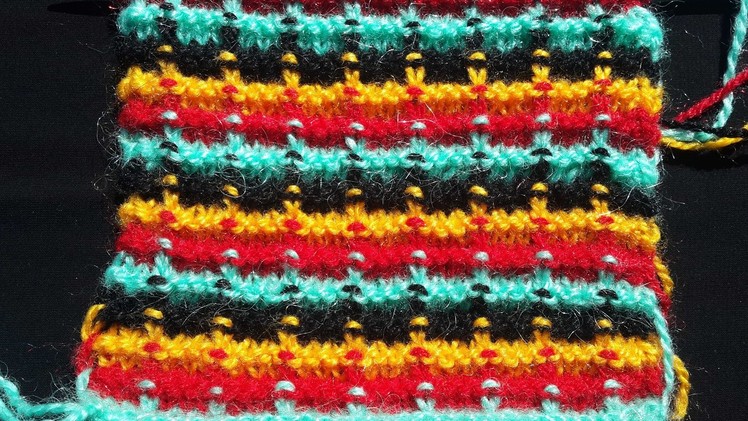 Easy Multi Colour Design for Baby Sweater and Cardigan