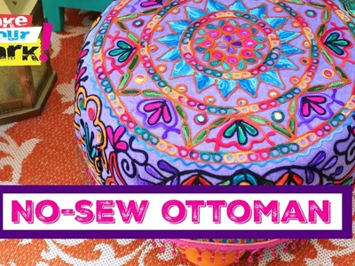 Easy No-Sew Ottoman