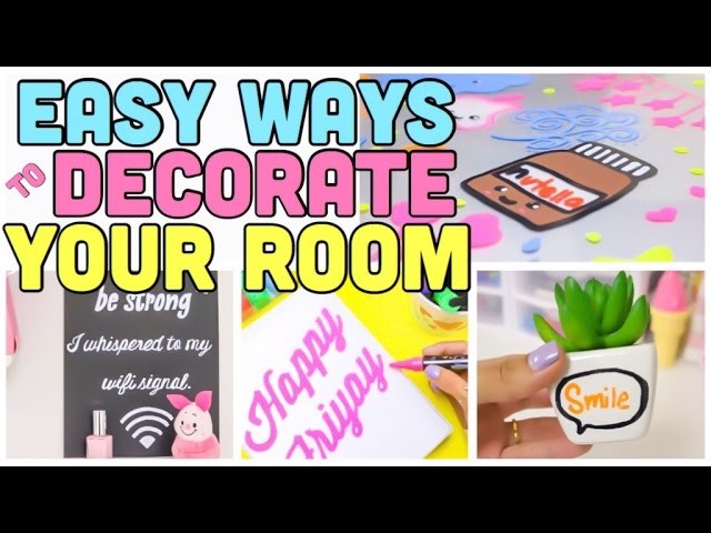 Easy ways to decorate your room using simple items and chalk markers