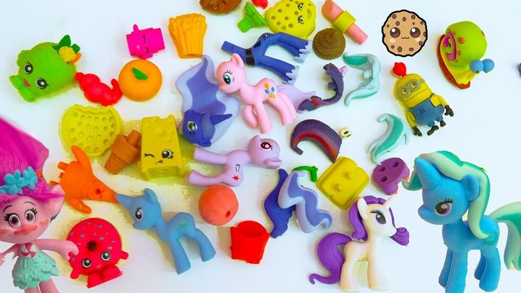 Eraser Puzzles Surprise Blind Bags, My Little Pony, Food, Shopkins + More with Poppy Trolls