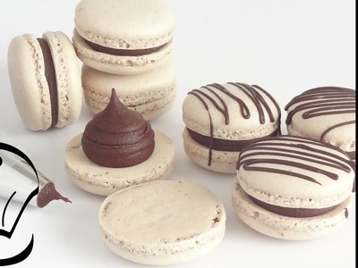 Foolproof Easy Mocha French Macarons With Chocolate Ganache by Cupcake Savvy's Kitchen