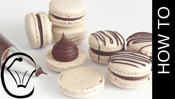 Foolproof Easy Mocha French Macarons With Chocolate Ganache by Cupcake Savvy's Kitchen