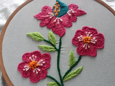 Hand Embroidery Designs | Beautiful Flower Design | Stitch and Flower-143