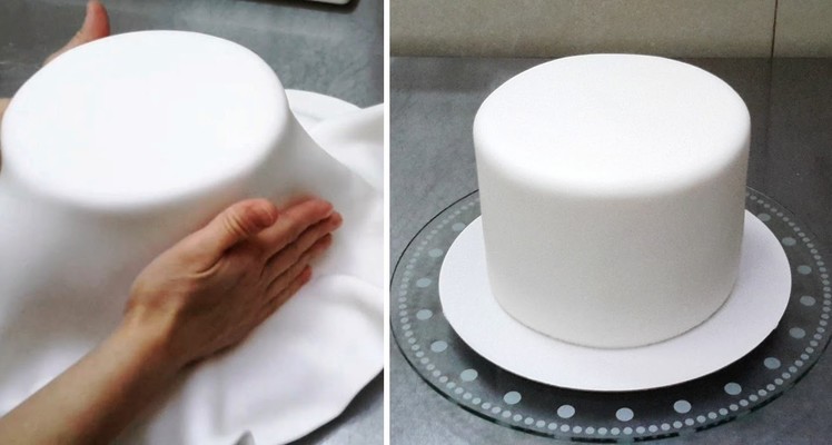 How To Cover a Cake with Fondant by CakesStepbyStep