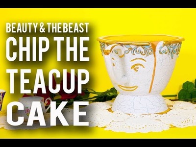 How To Make a CHIP TEACUP CAKE from BEAUTY AND THE BEAST! Chocolate Chip Cake & Chocolate Ganache!