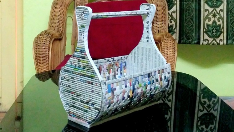 How to make a newspaper rack. holder