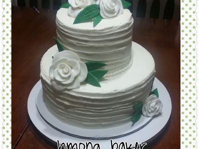 How to make a simple 2 tier wedding cake