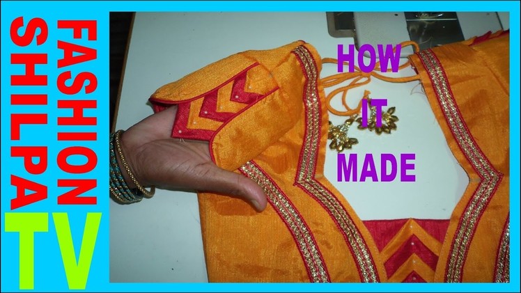 How to make designer blouse at home-45||Designer Bridal butterfly designer hand