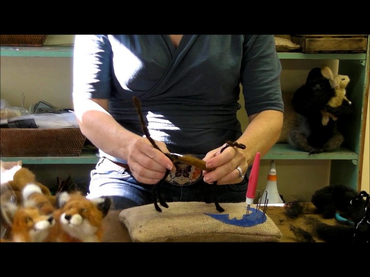 How To Needle Felt Animals - Fox Series 2: Wrapping by Sarafina Fiber Art