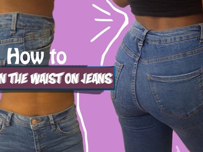 How to take in the waist on a pair of jeans| FASHION FIX EP 6  |Birabelle |