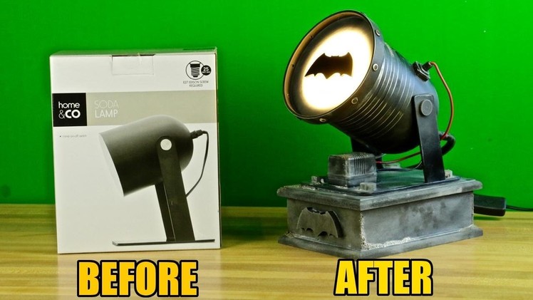 How to turn a $10 Kmart lamp into a Batsignal!