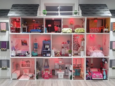 HUGE AMERICAN GIRL DOLL HOUSE TOUR!!!! 2017 NEW