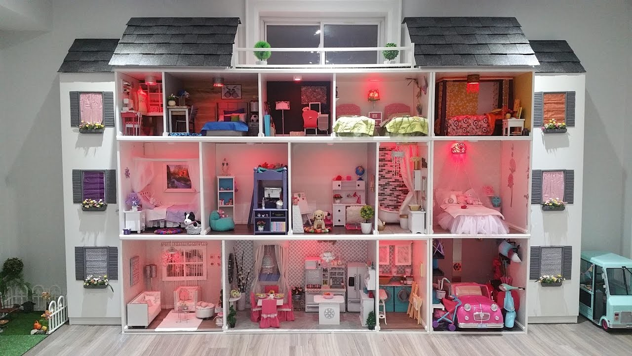 big dollhouse | American girl | Pinterest | Dollhouses, Ag 