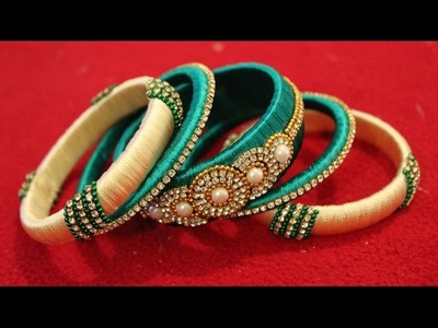 Latest silk thread bangle making at home I Easy and Simple bangles