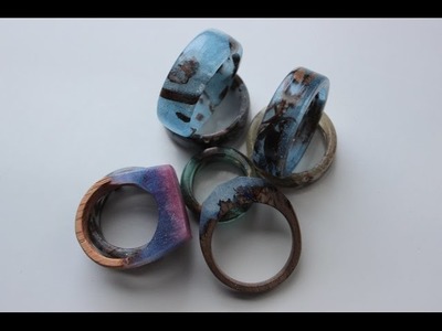 Making epoxy and wood rings!