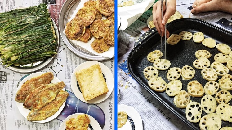 Making Jeon: Korean Pancakes ♦ How I Spent Chuseok with My Family in Korea