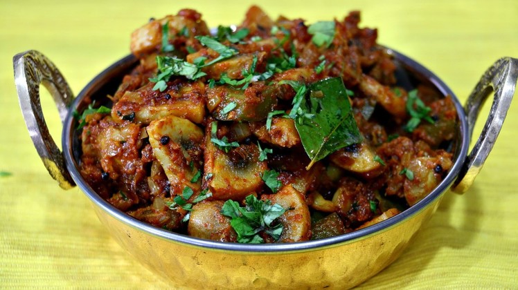 Mushroom Masala - Indian Recipe Under 20 mins