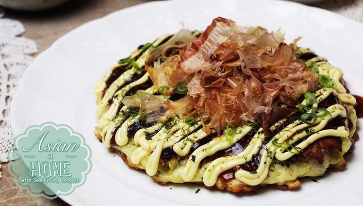 Okonomiyaki Recipe : How to Make Okonomiyaki (お好み焼き) 오코노미야키 만들기