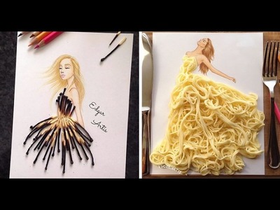 Part 1 Armenian Fashion Illustrator Creates Stunning Dresses From Everyday Objects