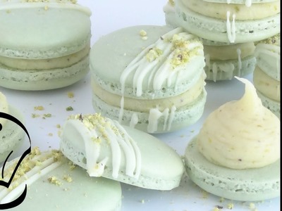 Pistachio French Macarons with Ganache by Cupcake Savvy's Kitchen
