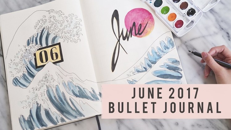 PLAN WITH ME | June 2017 Bullet Journal | ANN LE